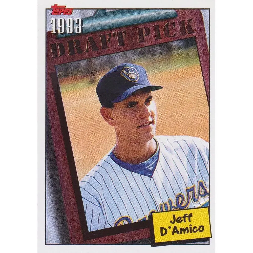 1994 Topps Jeff D'Amico DPK, RC # 759 Milwaukee Brewers